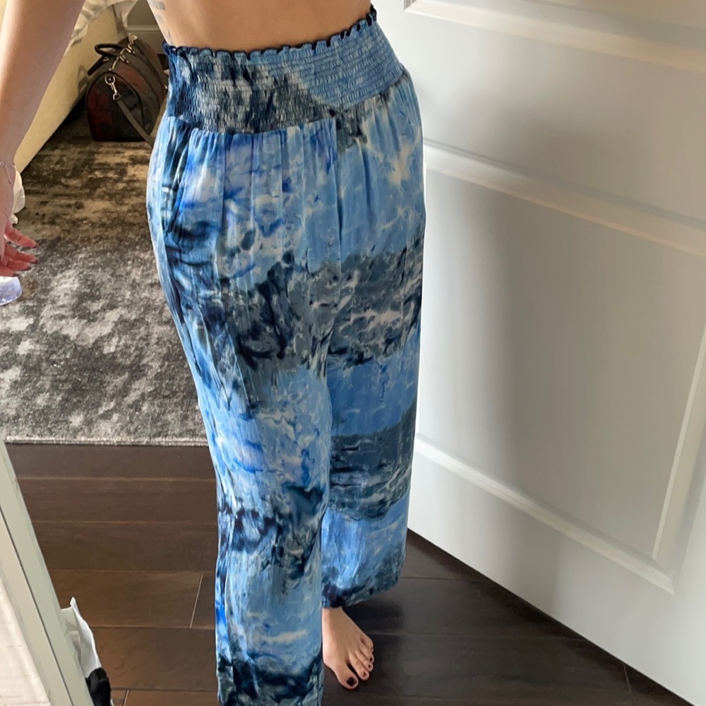 Khush tie-dye pants also used as a cover up